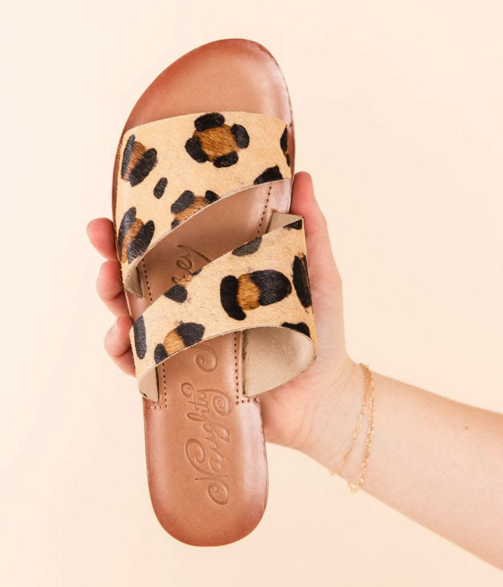 Spirited Dual Strap Slide in Leopard in - Shoes photo