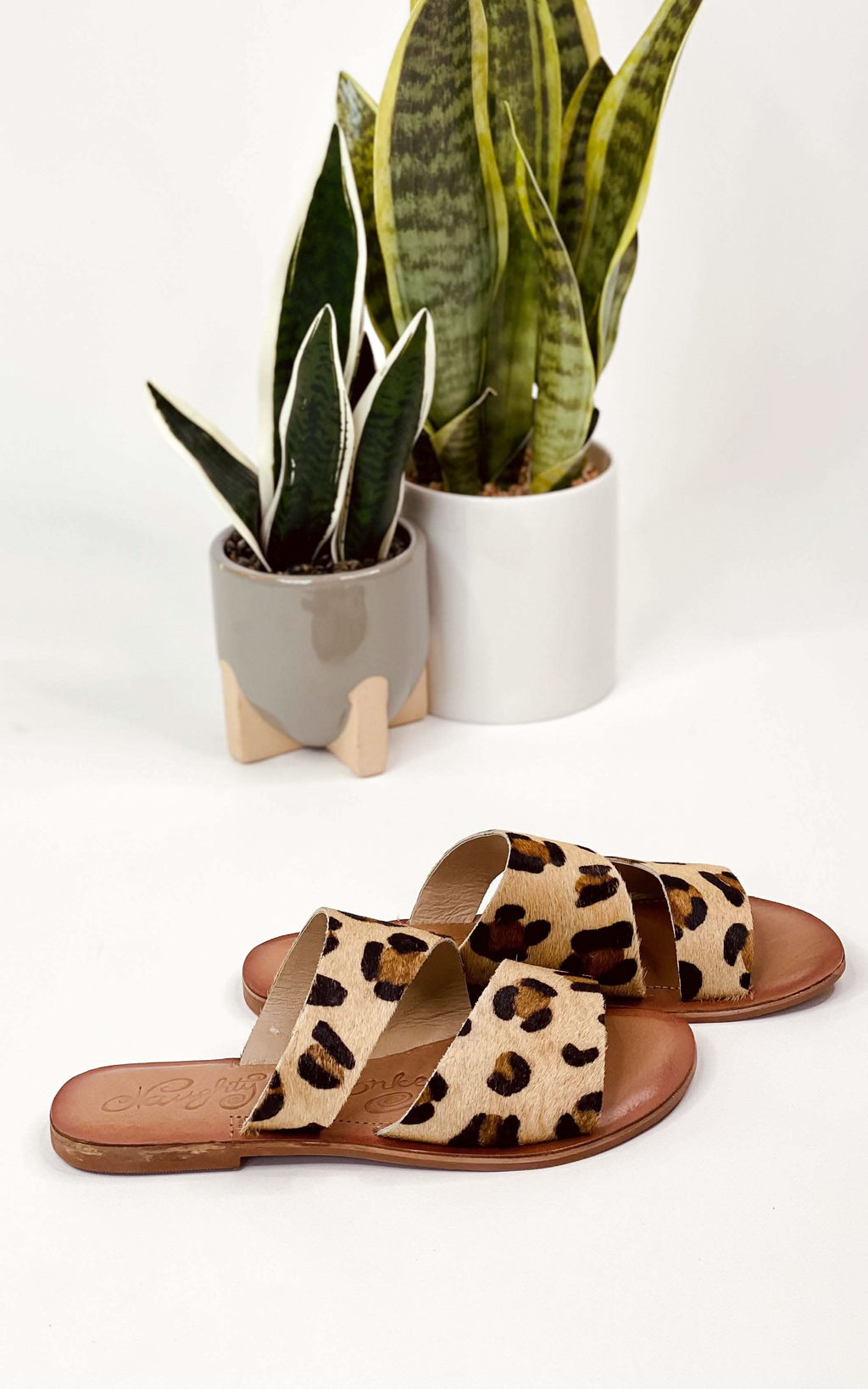 Spirited Dual Strap Slide in Leopard in - Shoes photo