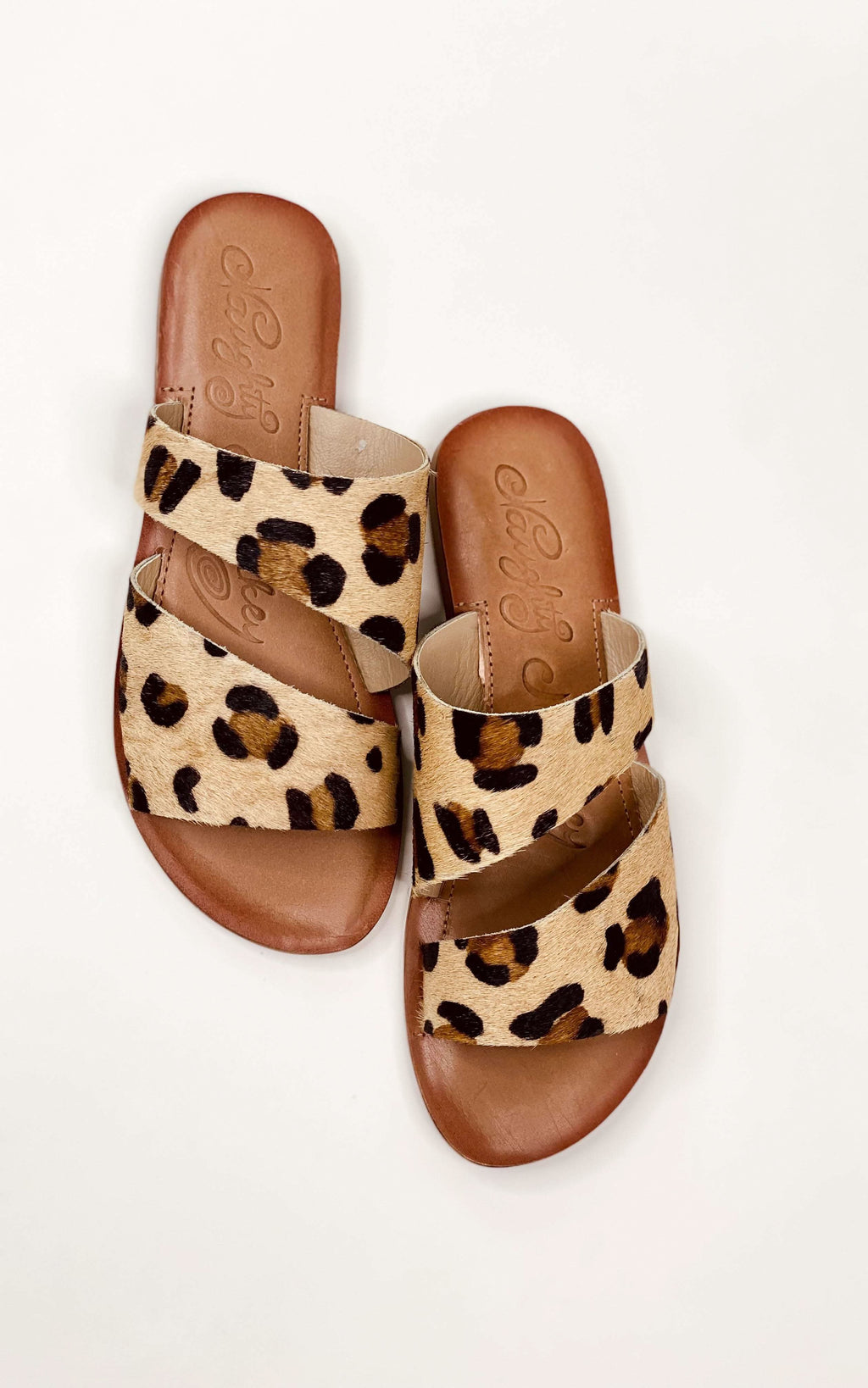 Spirited Dual Strap Slide in Leopard in - Shoes photo