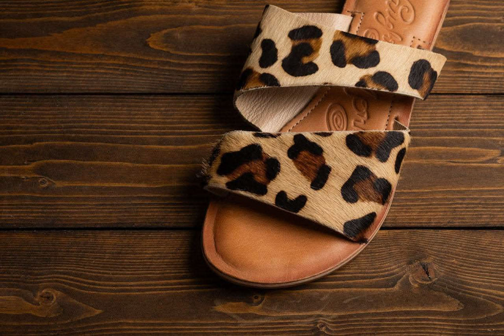 Spirited Dual Strap Slide in Leopard in - Shoes photo