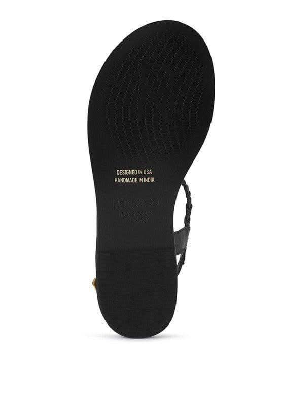 STALLONE Braided Flat Sandals in - Shoes photo