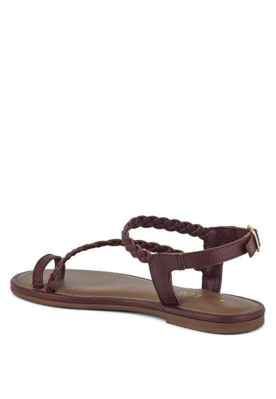 STALLONE Braided Flat Sandals in - Shoes photo