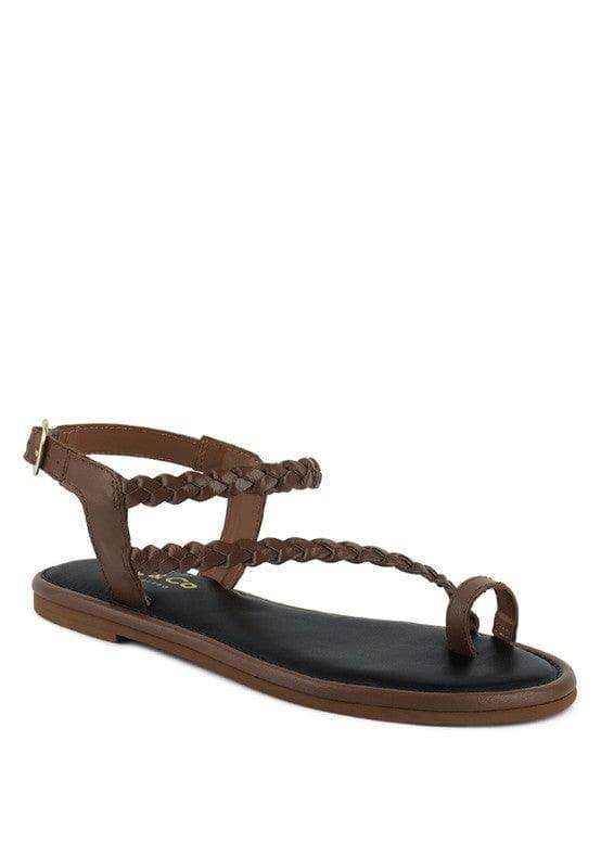 STALLONE Braided Flat Sandals in - Shoes photo