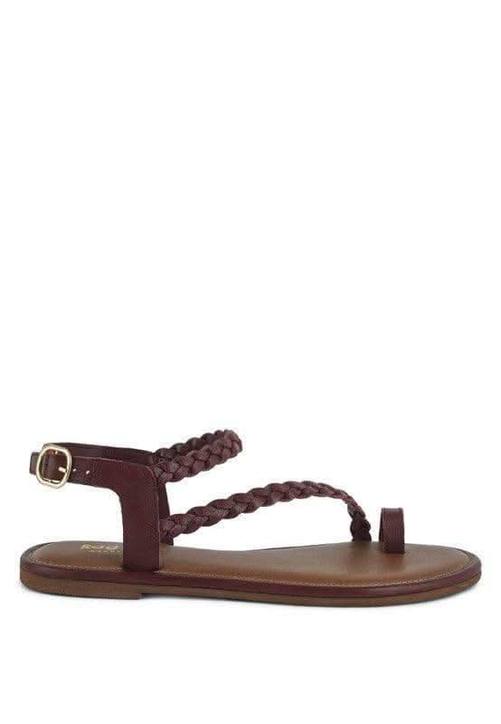 STALLONE Braided Flat Sandals in - Shoes photo