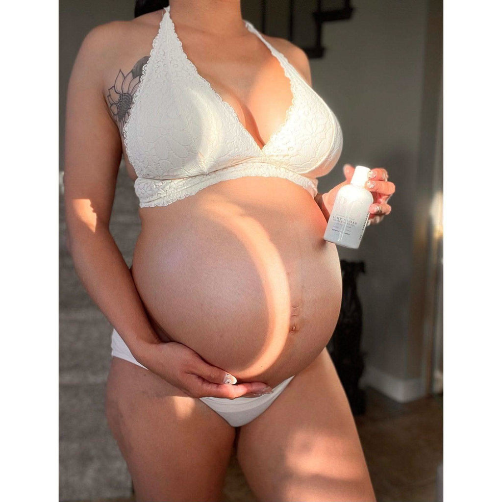 Bump Gloss Stretch Mark Oil in - Stretch Mark Oil > pregnancy stretch mark oil > pregnancy body oil > pregnancy safe skin care > pregnancy belly cream > organic pregnancy products photo