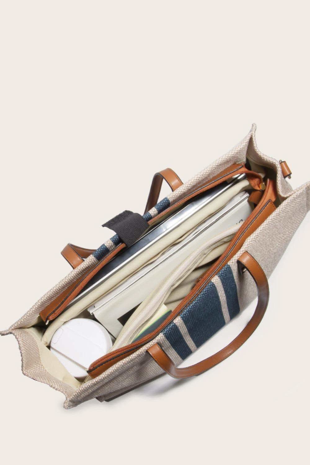 Striped Tote Bag - SwagglyLife Home & Fashion