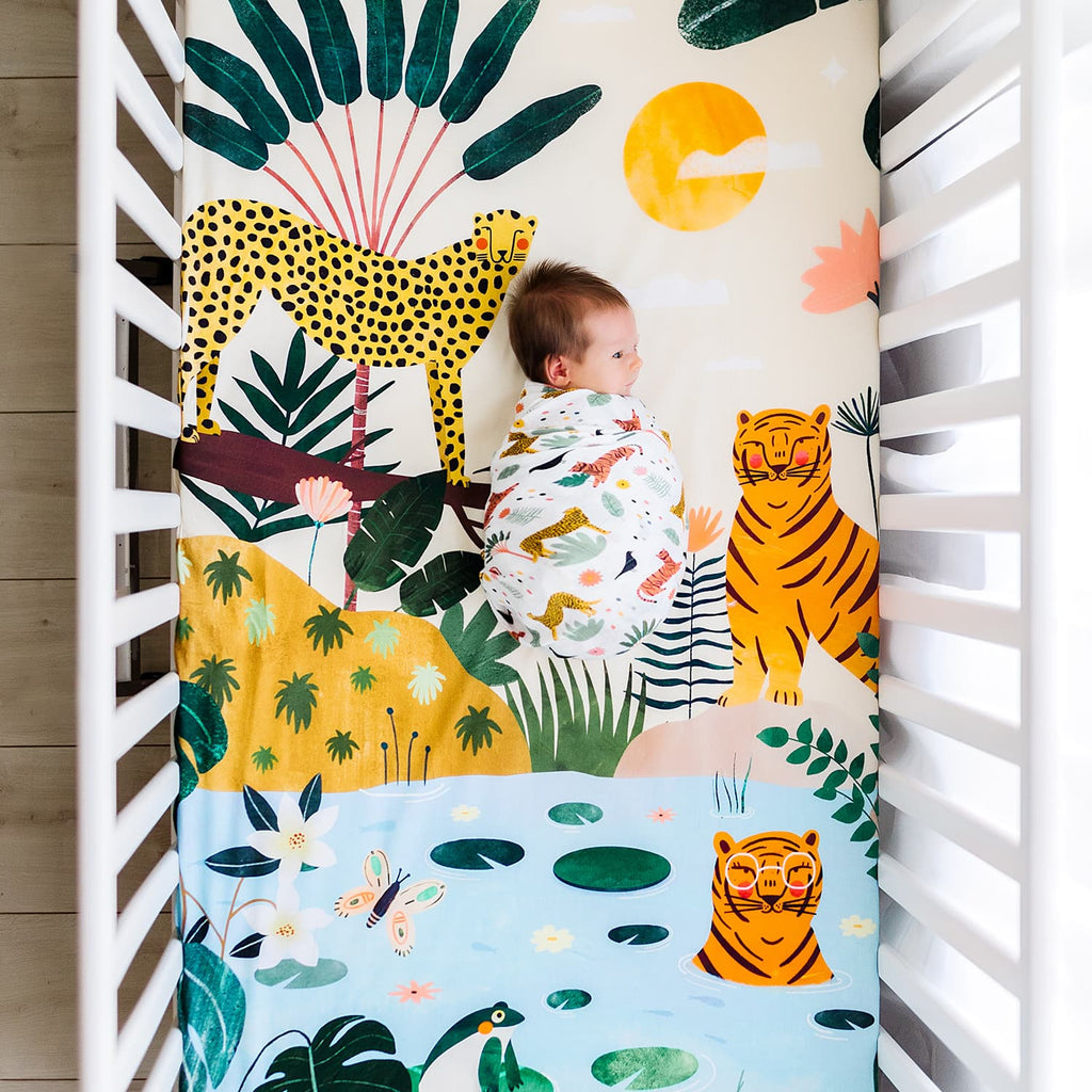 In The Jungle bamboo swaddle in - Swaddle photo
