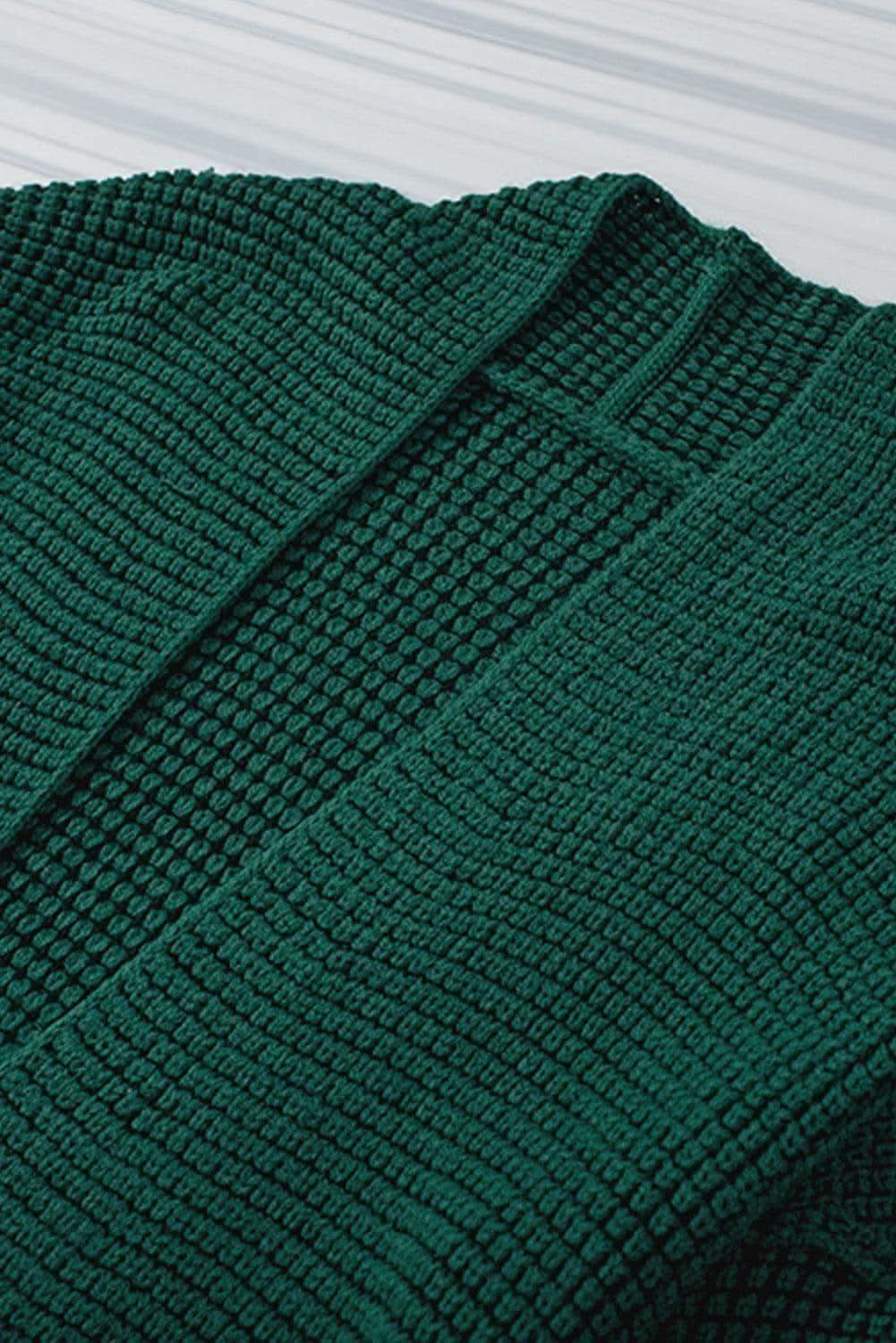 Tanya Heathered Open Front Longline Cardigan - SwagglyLife Home & Fashion