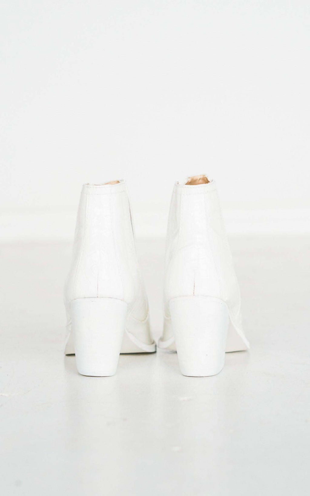Tarim Bootie in White Croc - SwagglyLife Home & Fashion