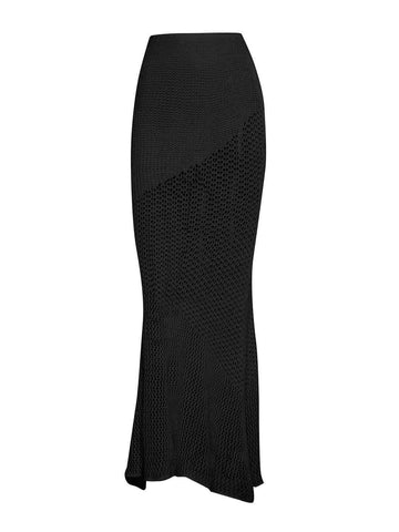 Tied Long Sleeve Top and Skirt Cover Up Set - SwagglyLife Home & Fashion Tied Long Sleeve Top and Skirt Cover Up Set - SwagglyLife Home & Fashion