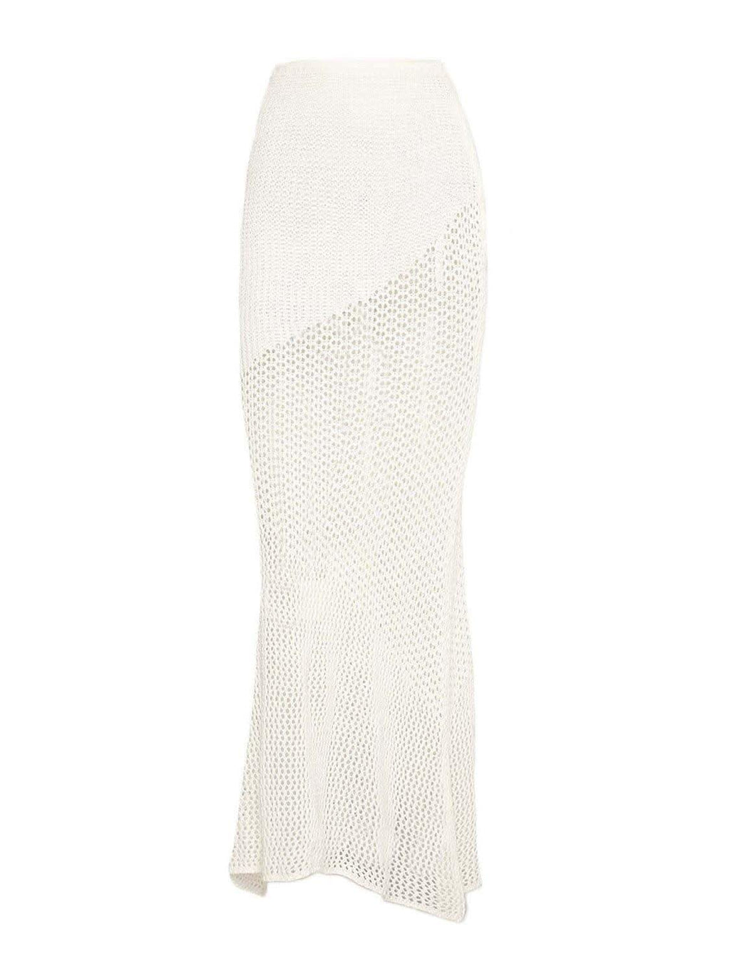 Tied Long Sleeve Top and Skirt Cover Up Set - SwagglyLife Home & Fashion