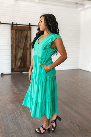 Tiers in Heaven Tiered Midi Dress - SwagglyLife Home & Fashion Tiers in Heaven Tiered Midi Dress - SwagglyLife Home & Fashion