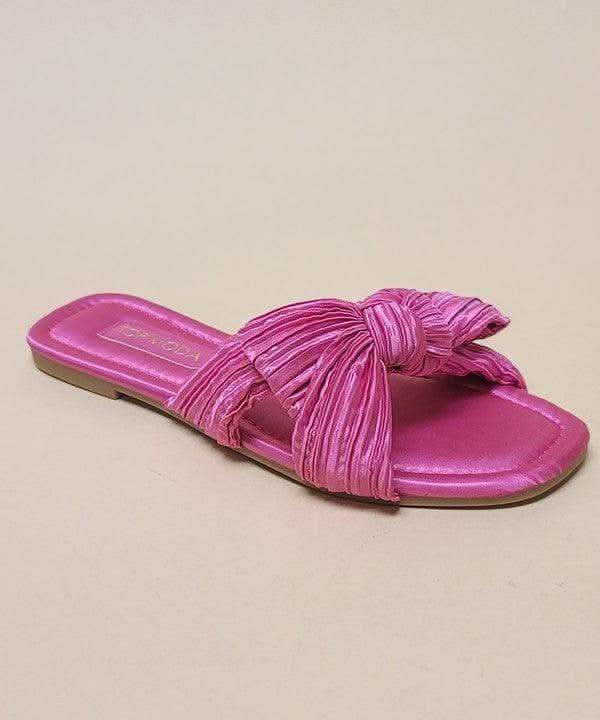 TOP MODA Gemma Slides Sandals, Fuchsia in FUCHSIA - Shoes photo
