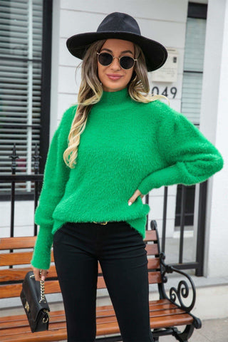 Turtleneck Long Sleeve Pullover Sweater, Multiple Colors - SwagglyLife Home & Fashion Turtleneck Long Sleeve Pullover Sweater, Multiple Colors - SwagglyLife Home & Fashion