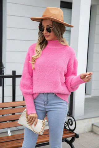 Turtleneck Long Sleeve Pullover Sweater, Multiple Colors - SwagglyLife Home & Fashion Turtleneck Long Sleeve Pullover Sweater, Multiple Colors - SwagglyLife Home & Fashion