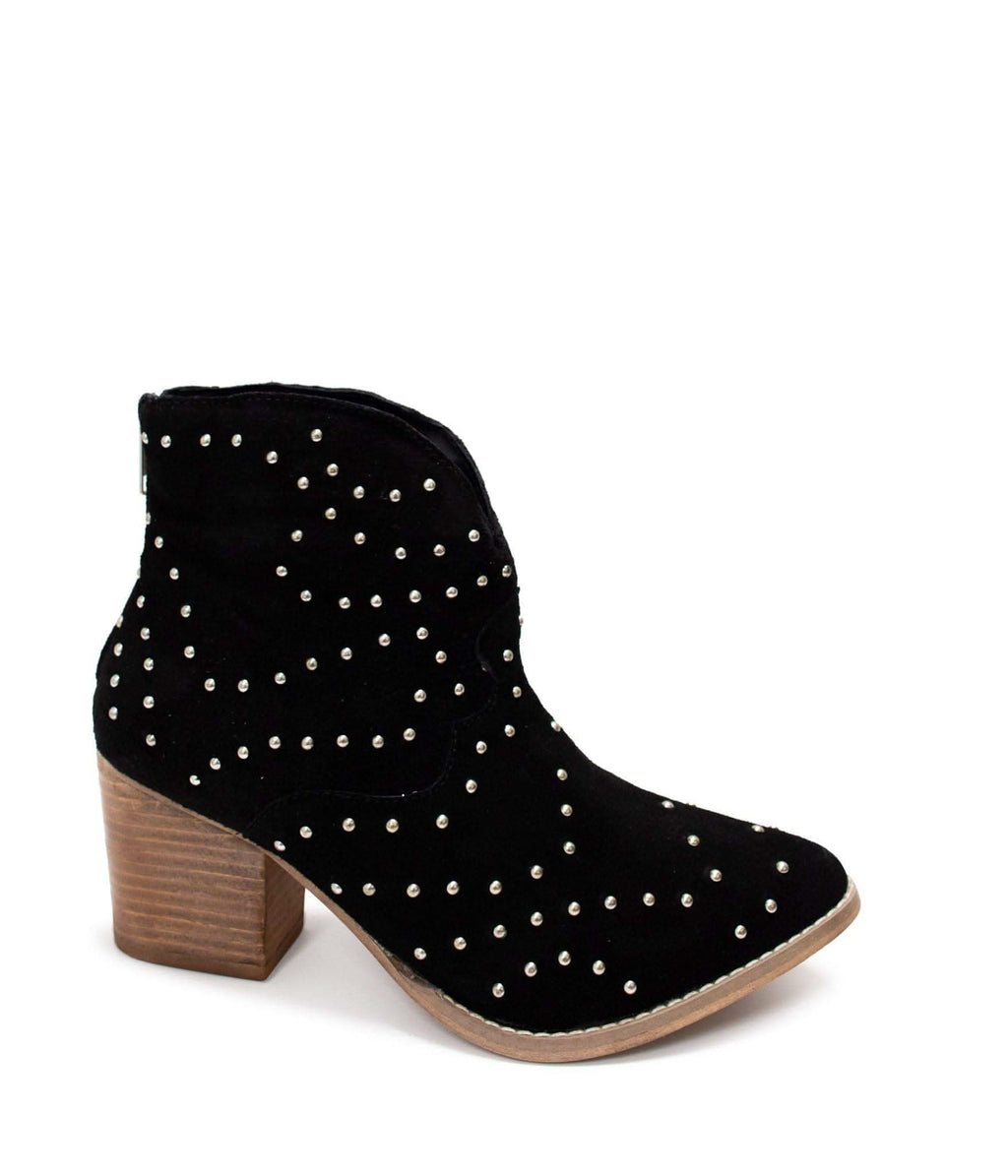 Twilight Studded Heeled Ankle Boot in Black in - Shoes photo