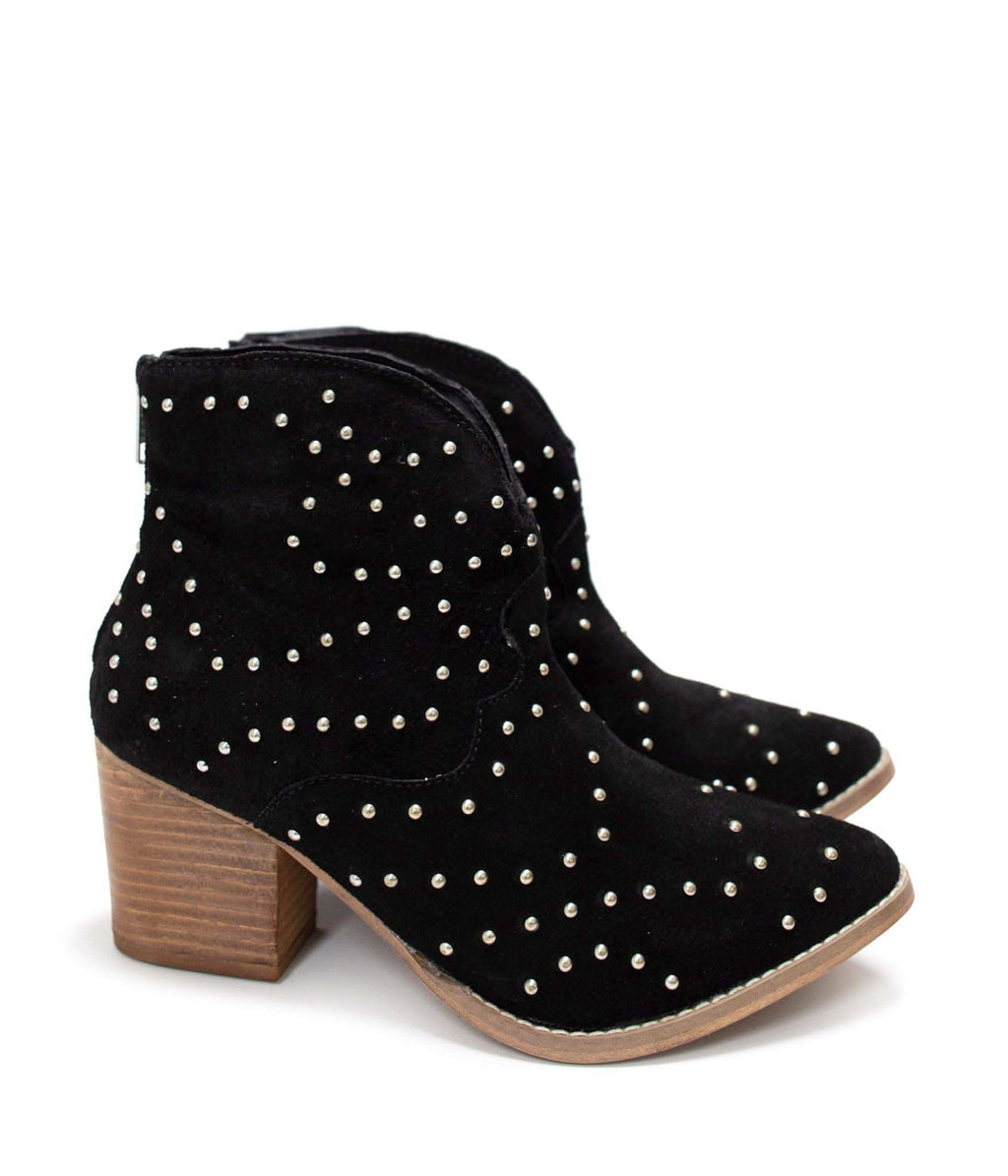 Twilight Studded Heeled Ankle Boot in Black in - Shoes photo