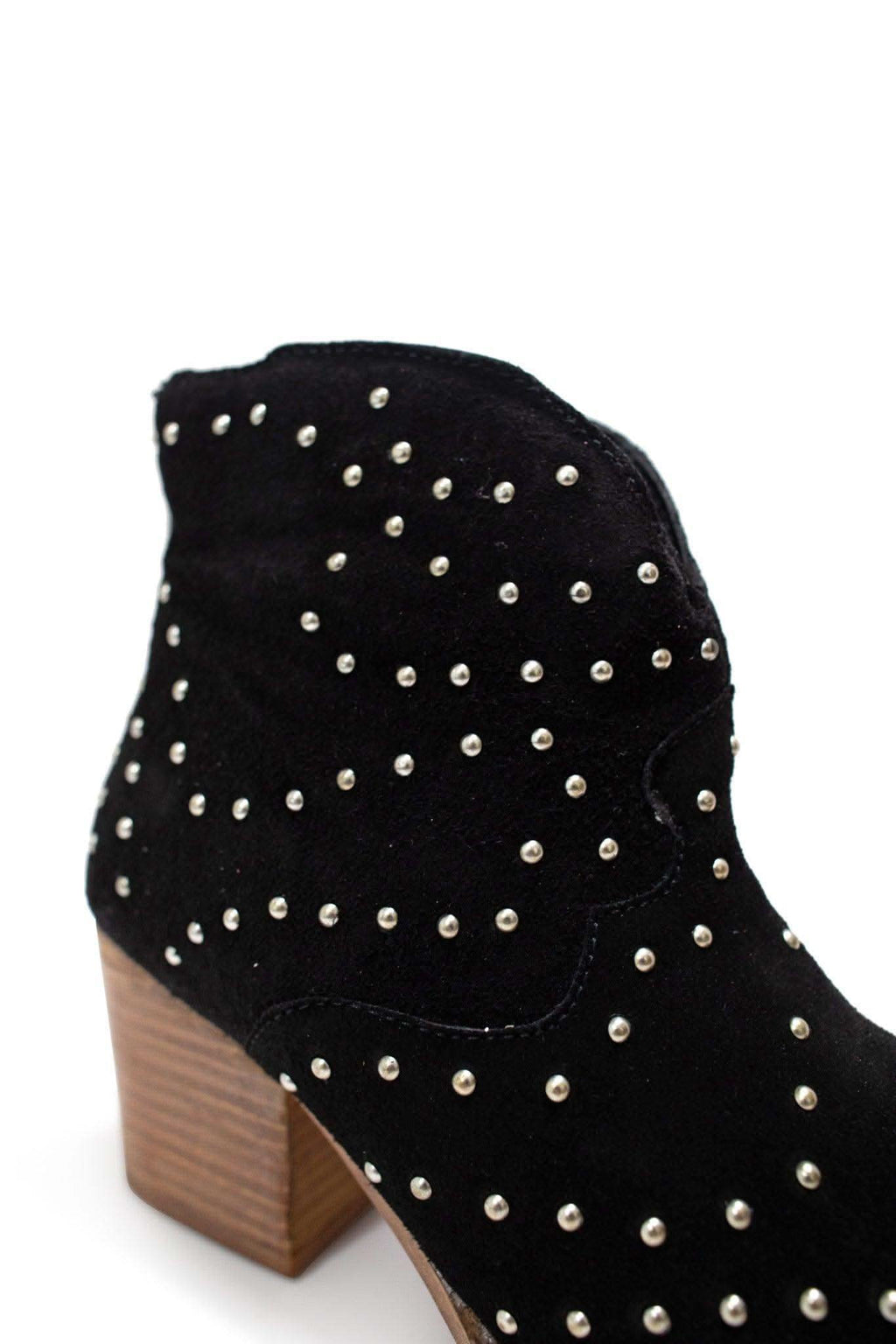 Twilight Studded Heeled Ankle Boot in Black in - Shoes photo