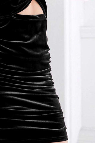 Twist Front Cutout Long Sleeve Dress, 4 Colors - SwagglyLife Home & Fashion Twist Front Cutout Long Sleeve Dress, 4 Colors - SwagglyLife Home & Fashion