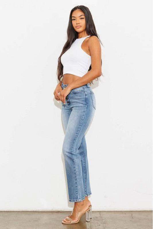 Vibrant M.i.U High Rise Straight Leg in - Pants photo