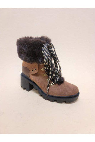 Vini-Fur Combat Booties - SwagglyLife Home & Fashion Vini-Fur Combat Booties - SwagglyLife Home & Fashion