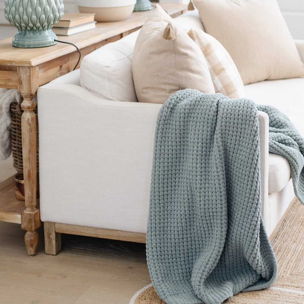 Saranoni Waffle Knit Toddler Blankets in Elm - photo