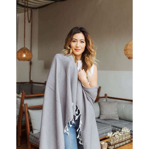 Waffle Weave Turkish Bath Towel – 40”x70” Organic Cotton, Soft & Absorbent - SwagglyLife Home & Fashion Waffle Weave Turkish Bath Towel – 40”x70” Organic Cotton, Soft & Absorbent - SwagglyLife Home & Fashion