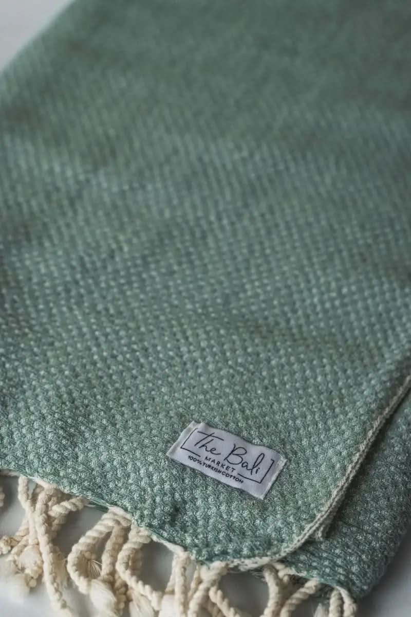 Waffle Weave Turkish Bath Towel – 40”x70” Organic Cotton, Soft & Absorbent - SwagglyLife Home & Fashion