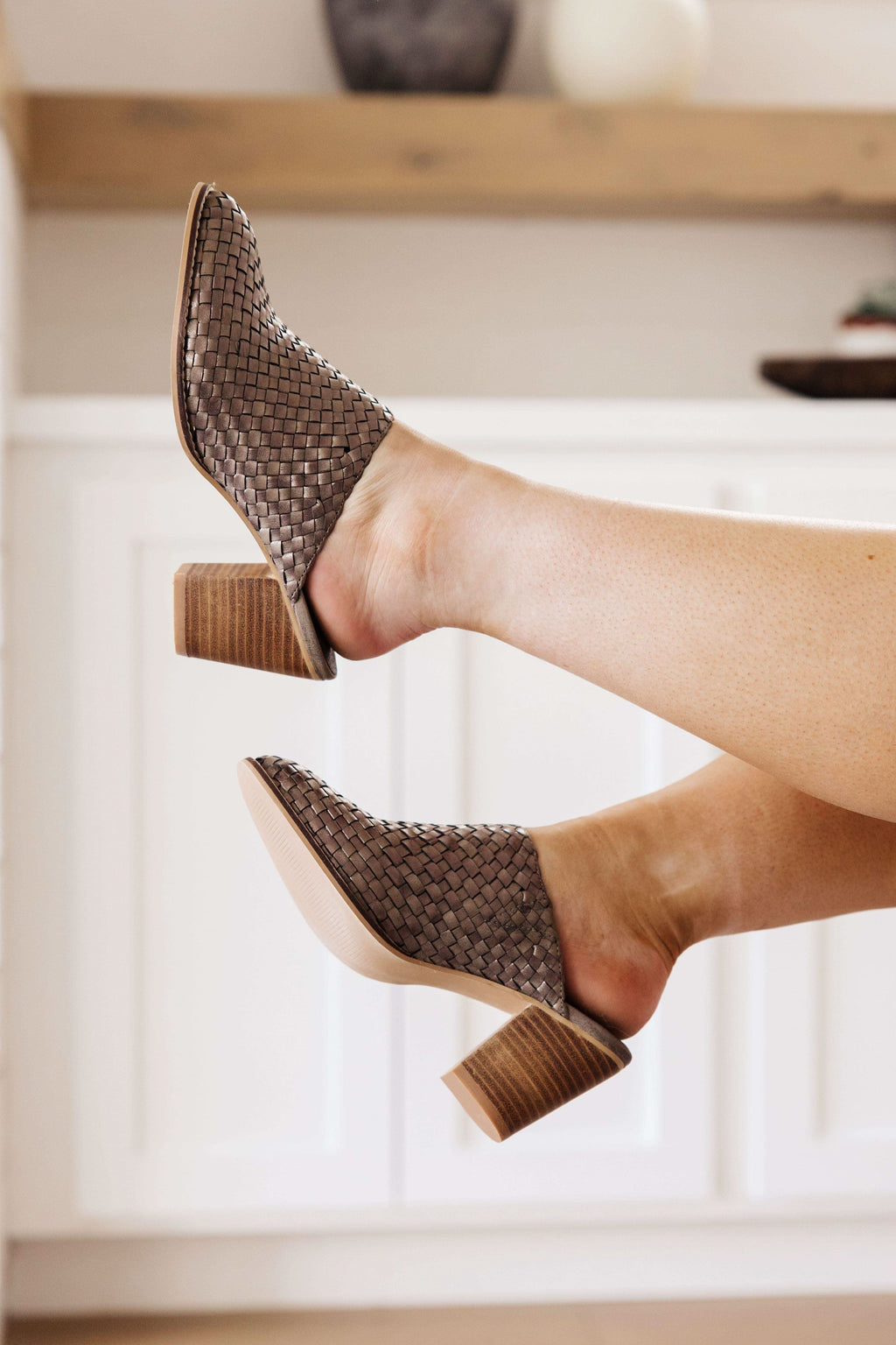 Walk With Me Woven Mules in - Shoes photo