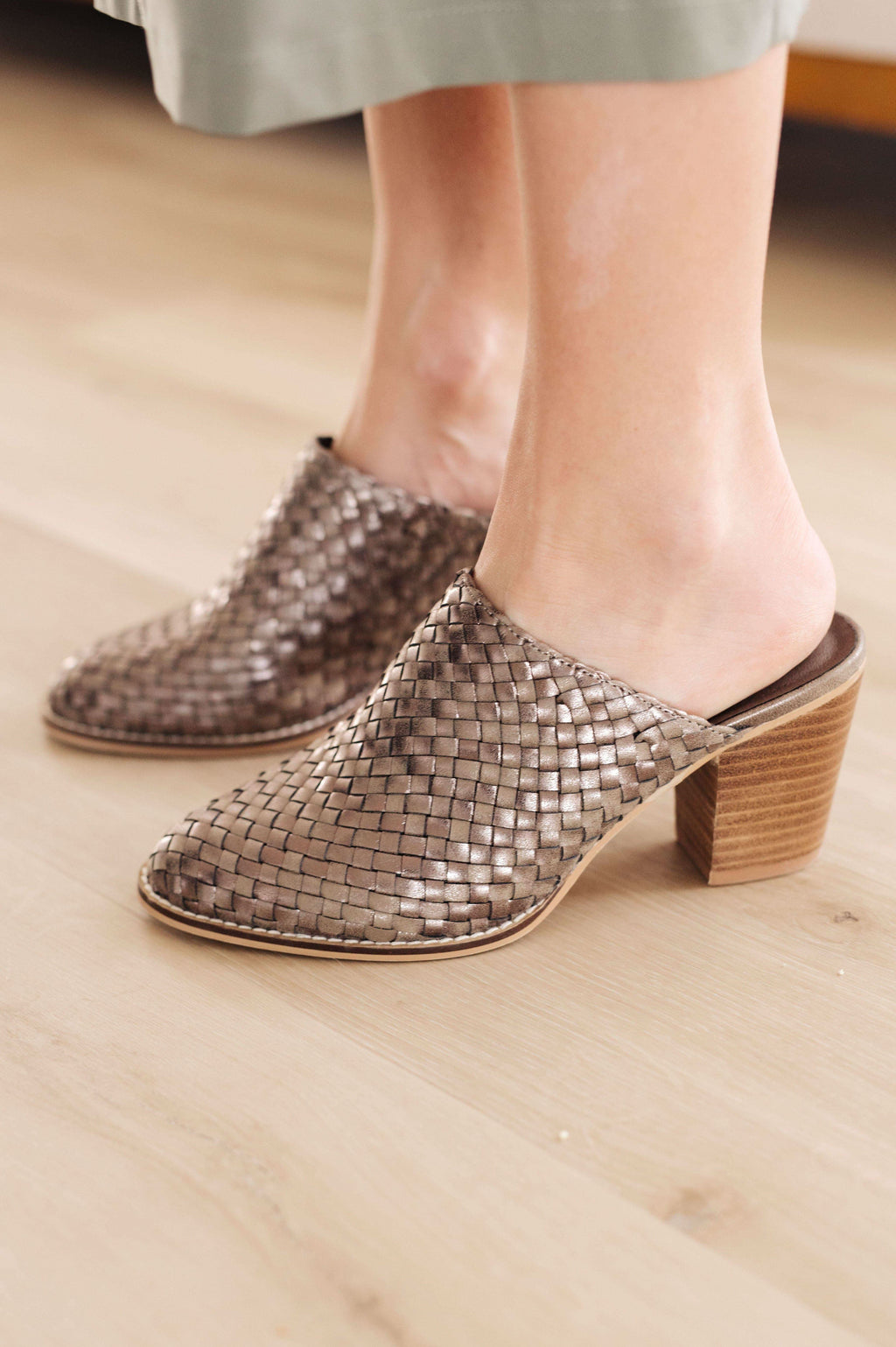 Walk With Me Woven Mules in - Shoes photo