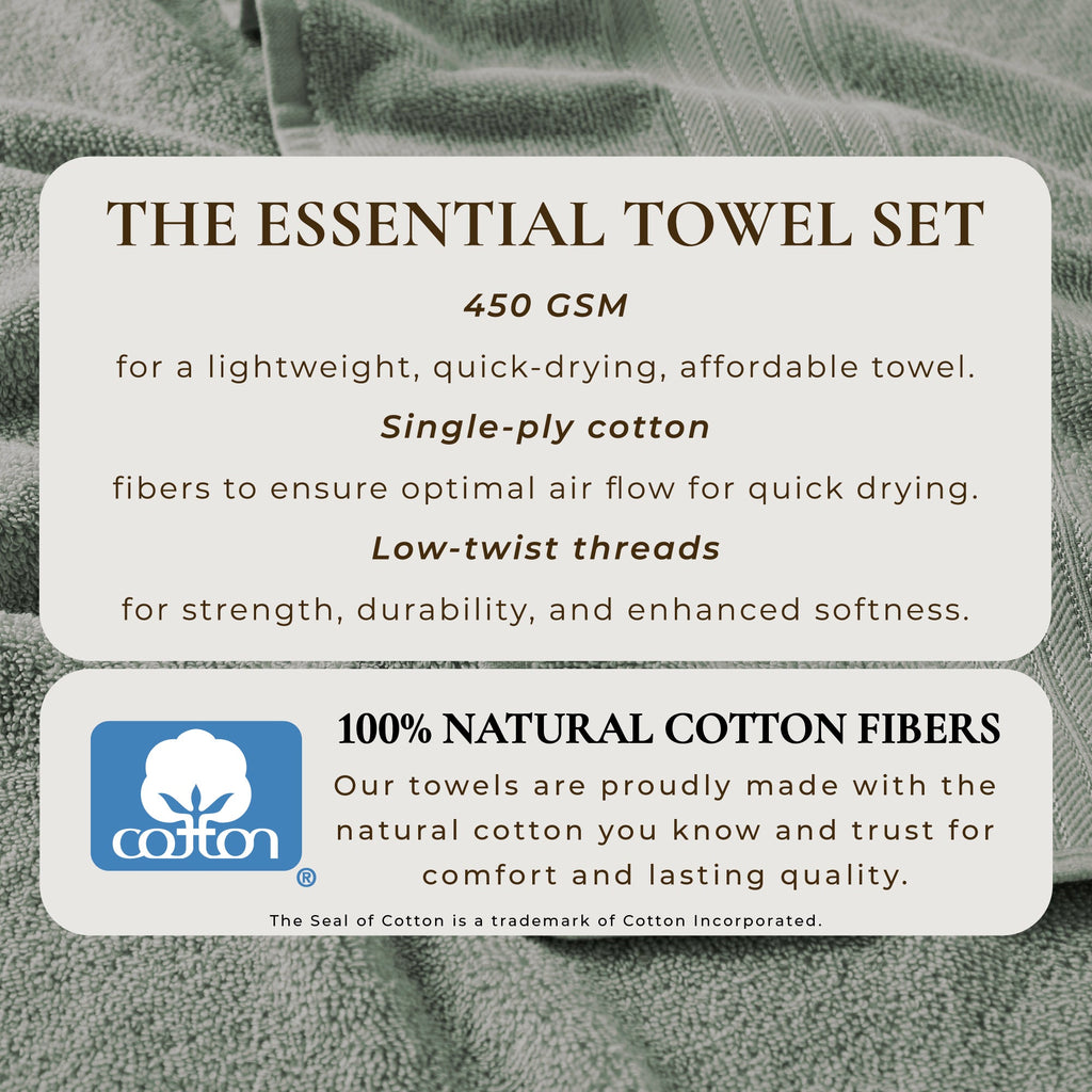 Cotton Terry Bath Towel Set - Cooper Collection in - photo