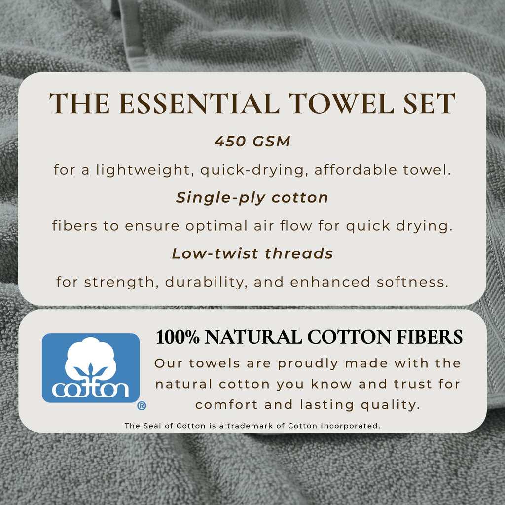 Cotton Terry Bath Towel Set - Cooper Collection in - photo