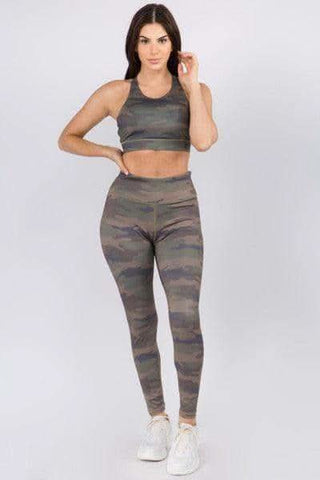 YELETE Active High Rise Camouflage Leggings with Pocket - SwagglyLife Home & Fashion YELETE Active High Rise Camouflage Leggings with Pocket - SwagglyLife Home & Fashion