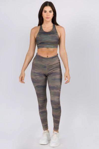 YELETE Active High Rise Camouflage Leggings with Pocket - SwagglyLife Home & Fashion YELETE Active High Rise Camouflage Leggings with Pocket - SwagglyLife Home & Fashion