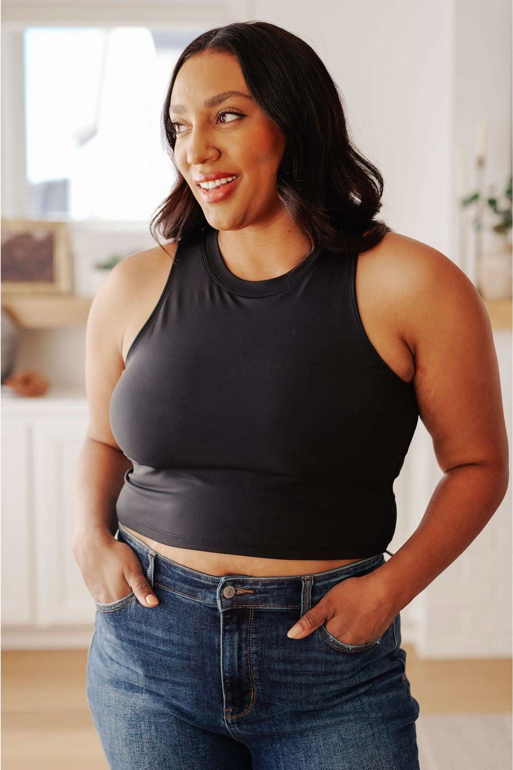 Yesterday's Crop Tank in Black - SwagglyLife Home & Fashion