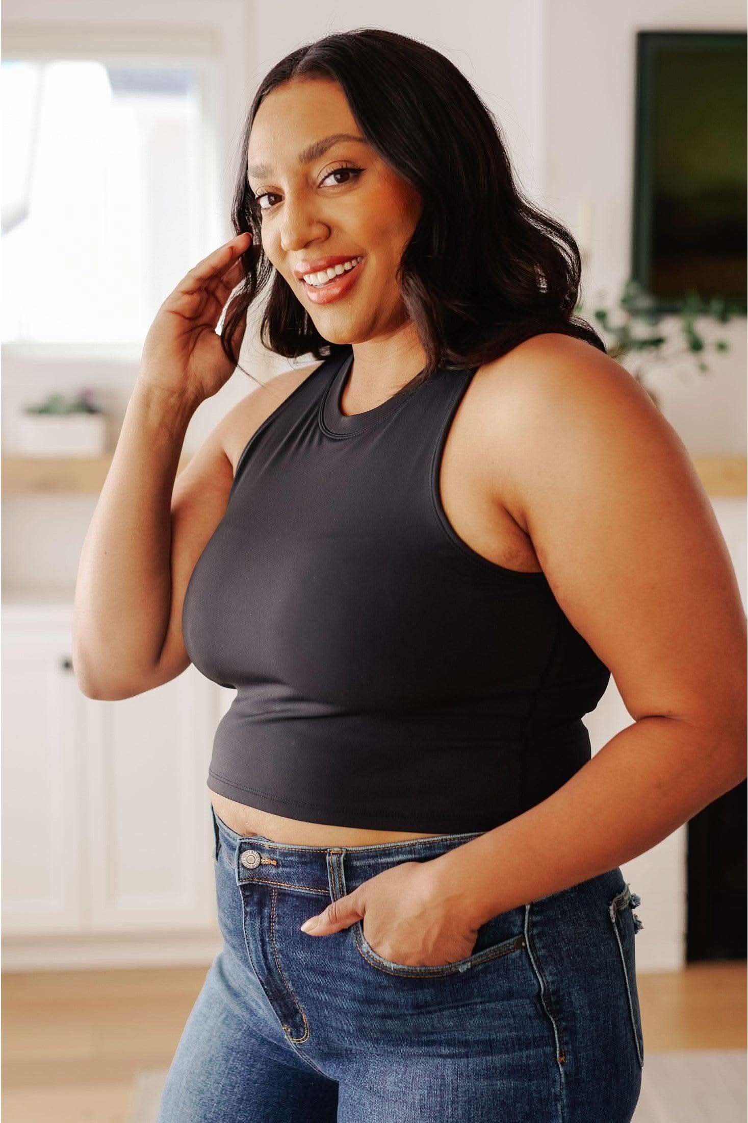 Yesterday's Crop Tank in Black - SwagglyLife Home & Fashion Yesterday's Crop Tank in Black - SwagglyLife Home & Fashion