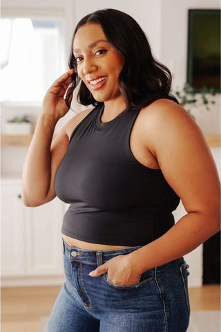 Yesterday's Crop Tank in Black - SwagglyLife Home & Fashion Yesterday's Crop Tank in Black - SwagglyLife Home & Fashion