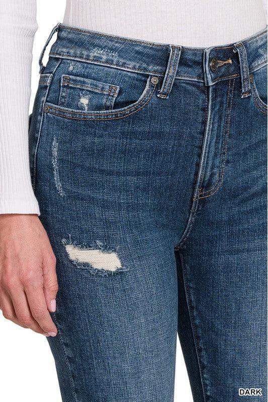 ZENANA High Rise Cropped Skinny Denim Pants in - Pants photo