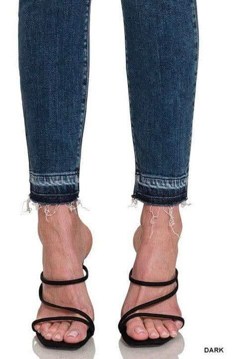 ZENANA High Rise Cropped Skinny Denim Pants in - Pants photo