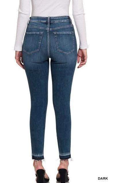 ZENANA High Rise Cropped Skinny Denim Pants in - Pants photo