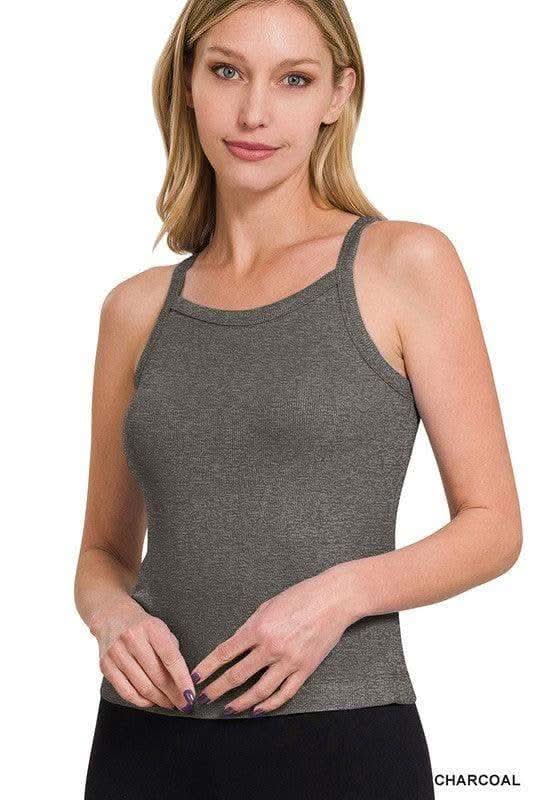 ZENANA Ribbed Soft Rayon Cami, Multiple Colors - SwagglyLife Home & Fashion