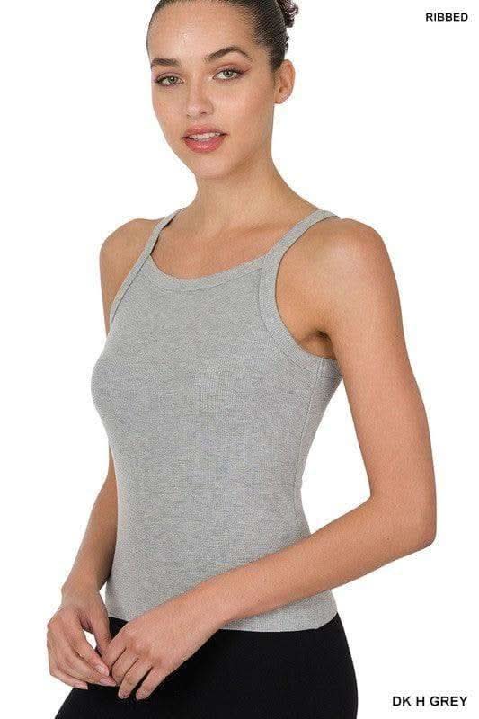 ZENANA Ribbed Soft Rayon Cami, Multiple Colors - SwagglyLife Home & Fashion