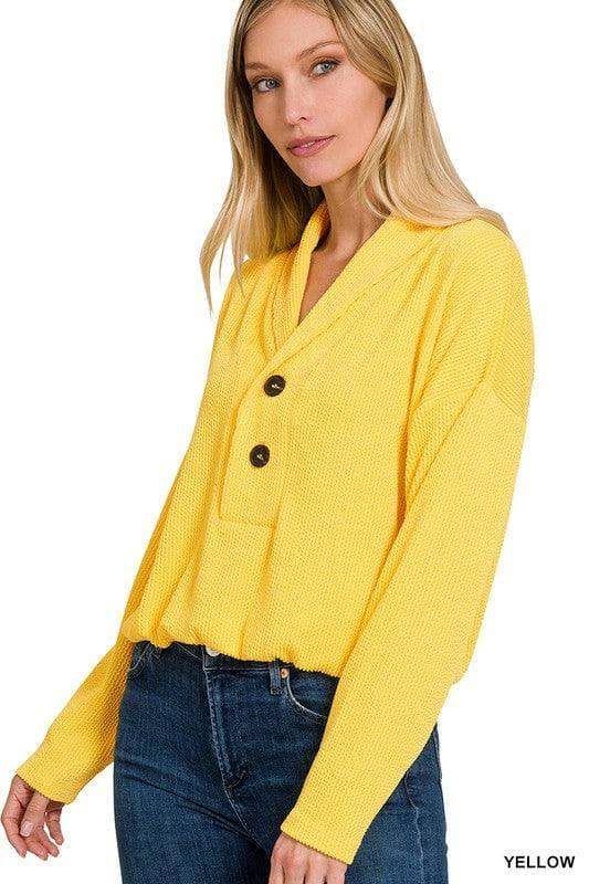 ZENANA Textured Line Elastic Waist Pullover Top - SwagglyLife Home & Fashion ZENANA Textured Line Elastic Waist Pullover Top - SwagglyLife Home & Fashion