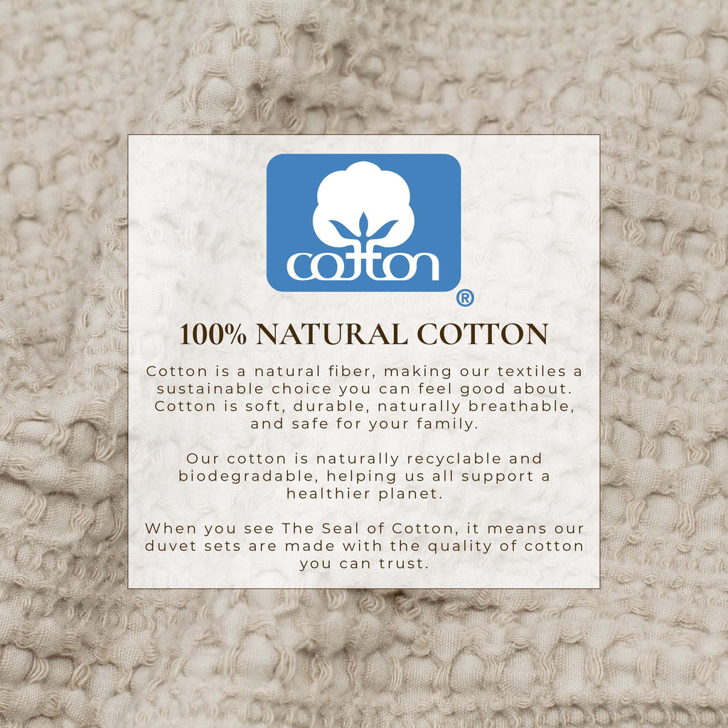 100% Cotton Waffle Weave Duvet Set - Mattea Collection in - Duvet photo