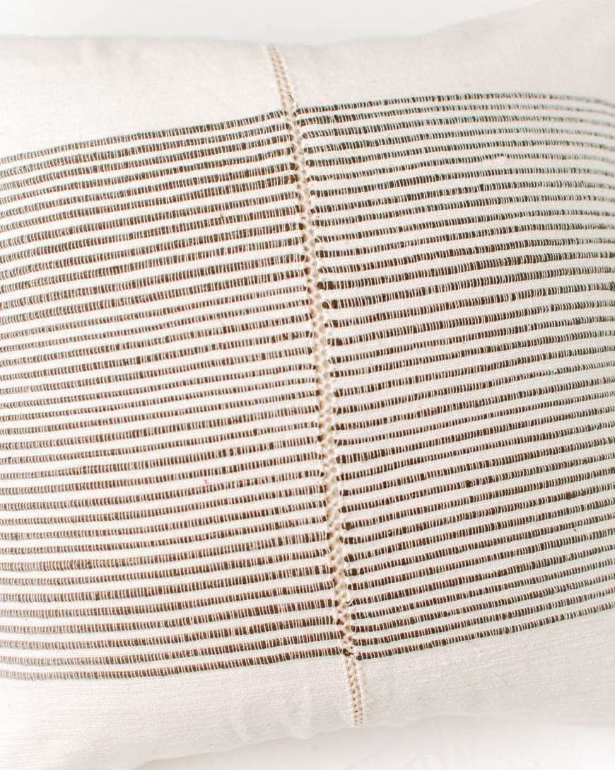 18" Riviera Hand-Stitch Throw Pillow in - Throw Pillows photo