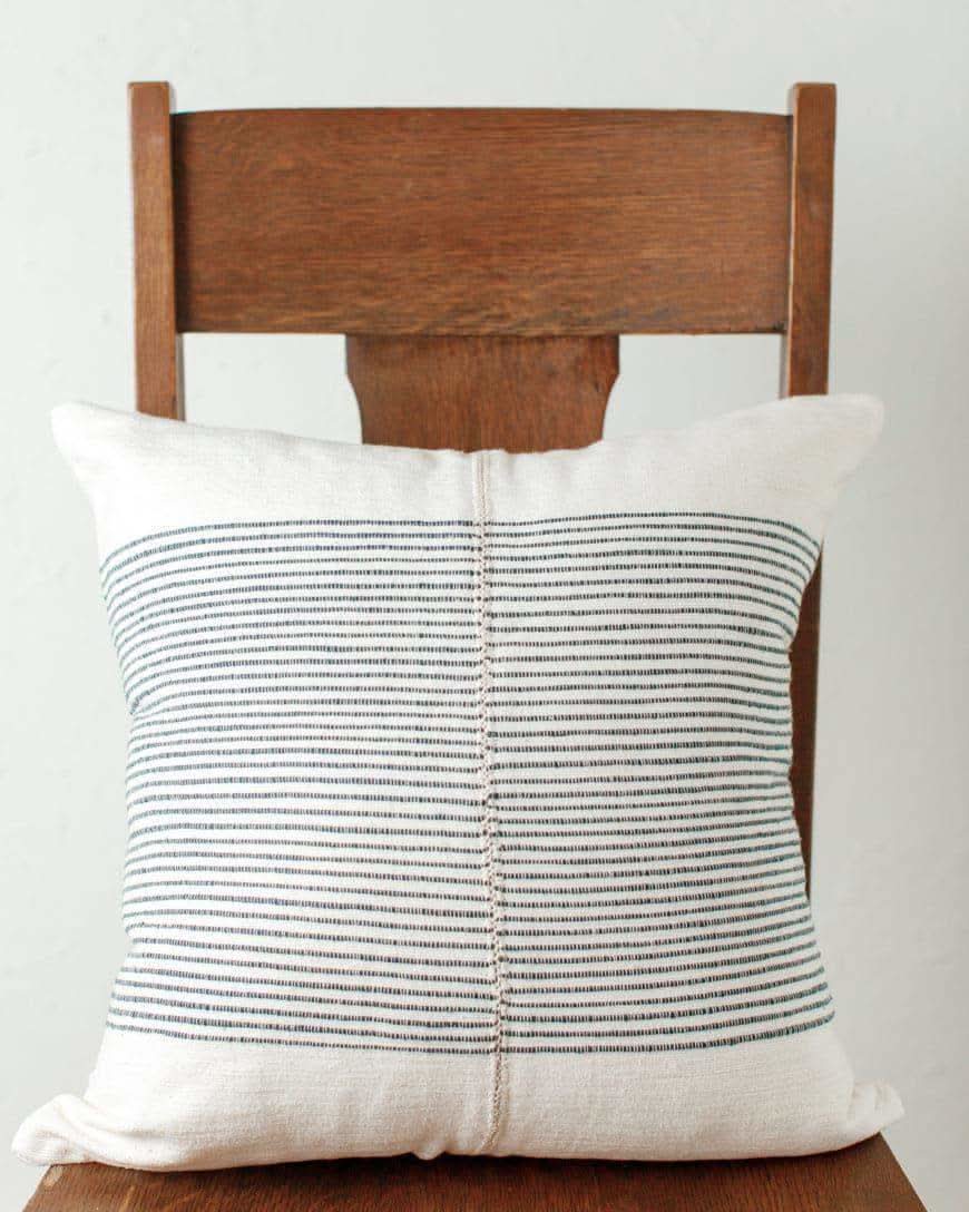 18" Riviera Hand-Stitch Throw Pillow in - Throw Pillows photo