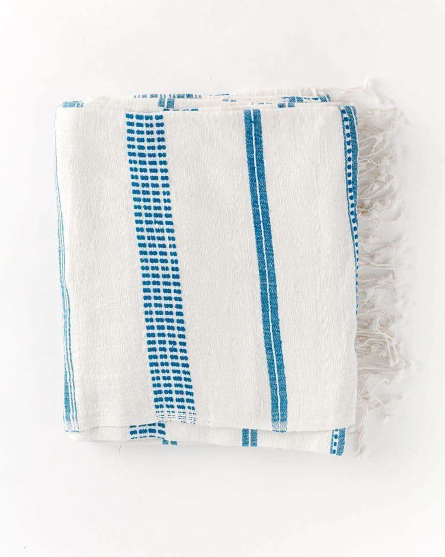 Aden Cotton Tablecloth in Blue - Tablecloths photo