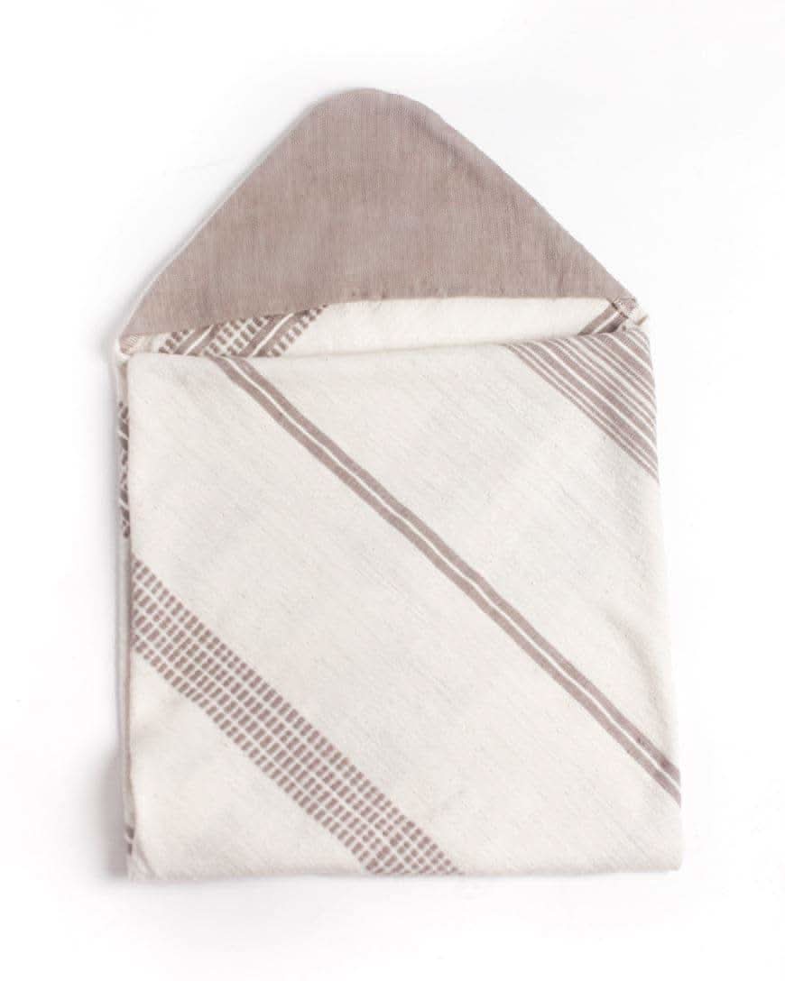 Aden Hooded Baby Towel in Stone - Baby Bathing photo