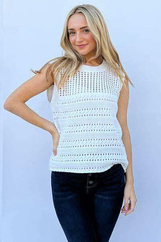 And The Why Hollowed Out Buttoned Tank - SwagglyLife Home & Fashion And The Why Hollowed Out Buttoned Tank - SwagglyLife Home & Fashion