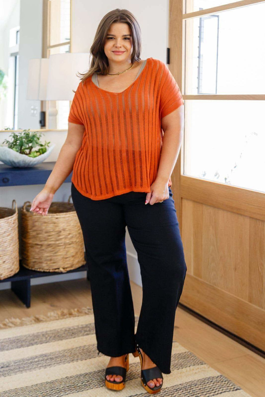 ANNIE WEAR August High Rise Wide Leg Crop Jeans in Black in - Pants photo